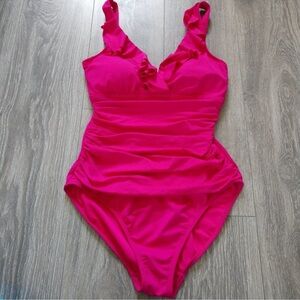 Lauren Ralph Lauren swimsuit BRIGHT PINK SIZE 16